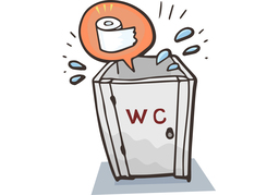 run out ofのイラスト